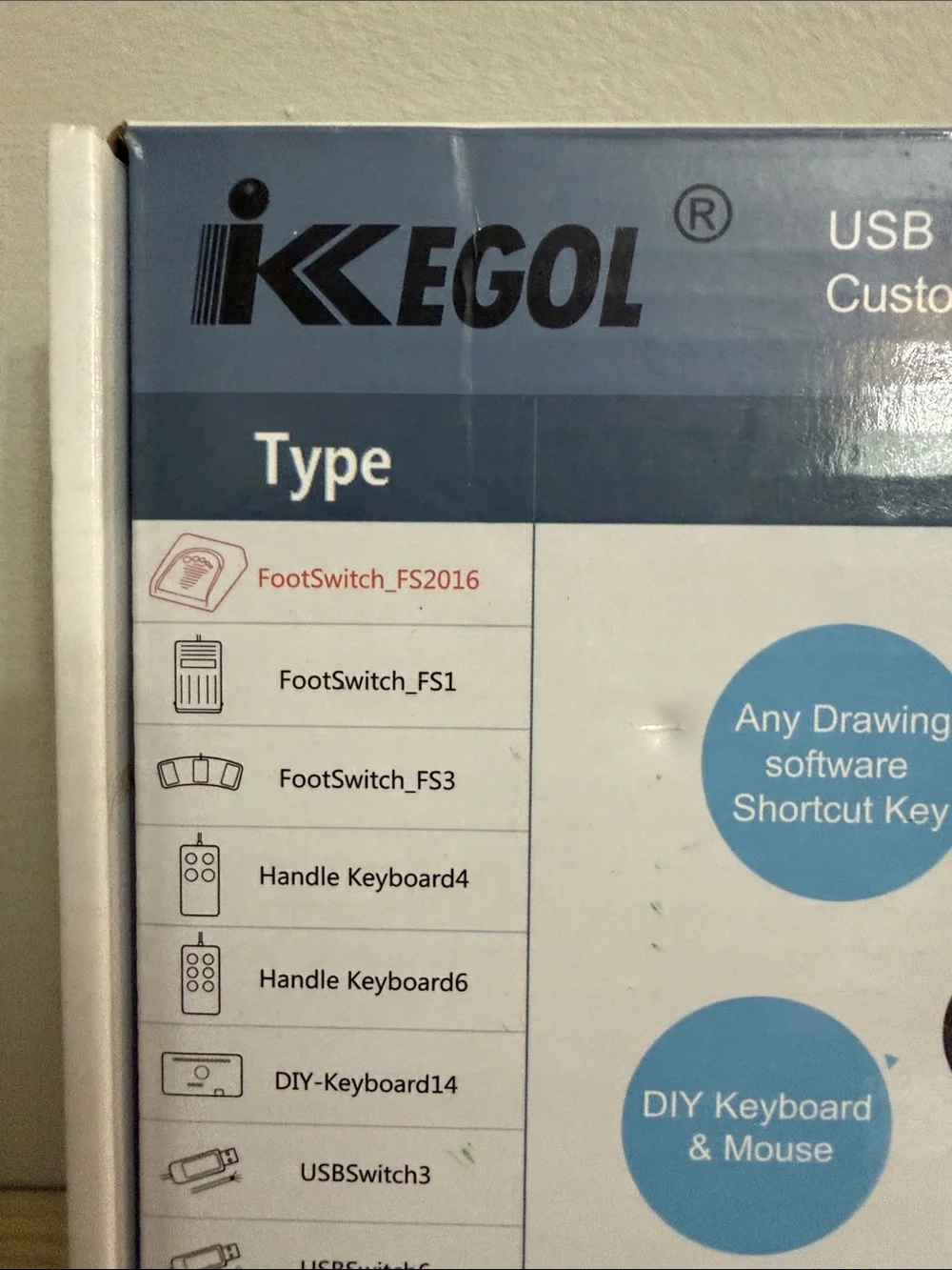 IKKEGOL New! USB Single Foot Switch Pedal